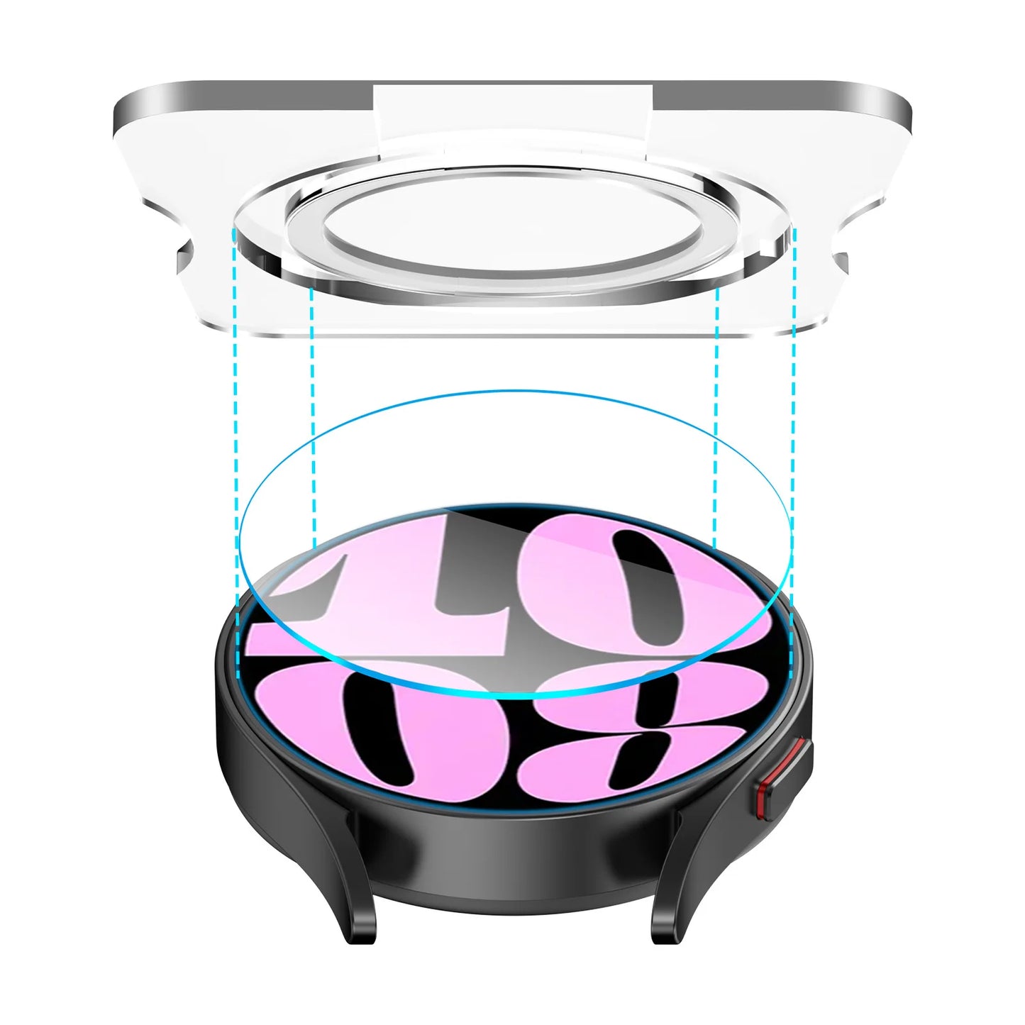 Tempered Glass Protectors For Samsung Galaxy Watch 6 40mm 43mm 44mm 47mm Anti-scratch Screen Protector Protective Glass Film