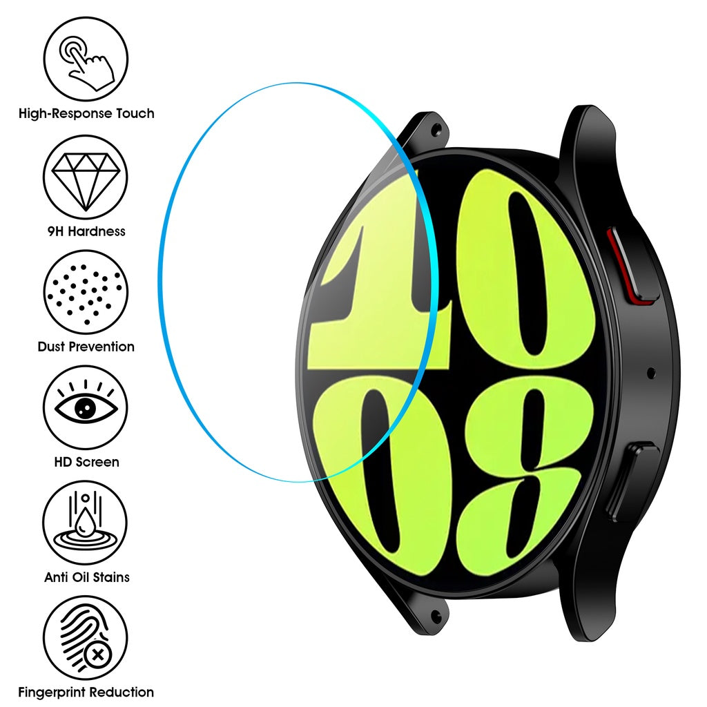 Tempered Glass Protectors For Samsung Galaxy Watch 6 40mm 43mm 44mm 47mm Anti-scratch Screen Protector Protective Glass Film