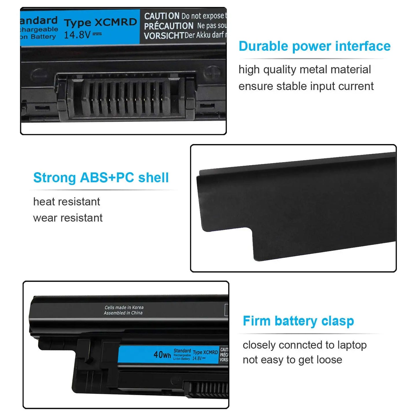 XCMRD Battery for Dell Inspiron 15 3000 Series 3542 3543 17 3721 3737 15R 5537 17R 5737 14 3421 3437 14R 5421 Latitude 3540
