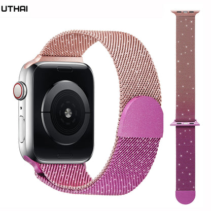 Magnetic strap For apple watch band 49mm 44mm 45mm 40mm 42mm 38mm bracelet belt watchband iWatch series 9 8 5 SE 6 7 ultra2