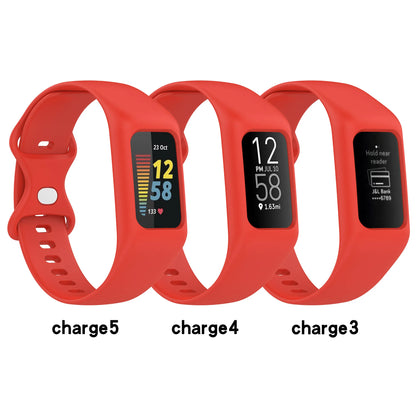 Silicone Wrist Strap with Protective Case for Fitbit Charge 6 5 4 3 Band and Protector 2 in 1 Replacement Wristband